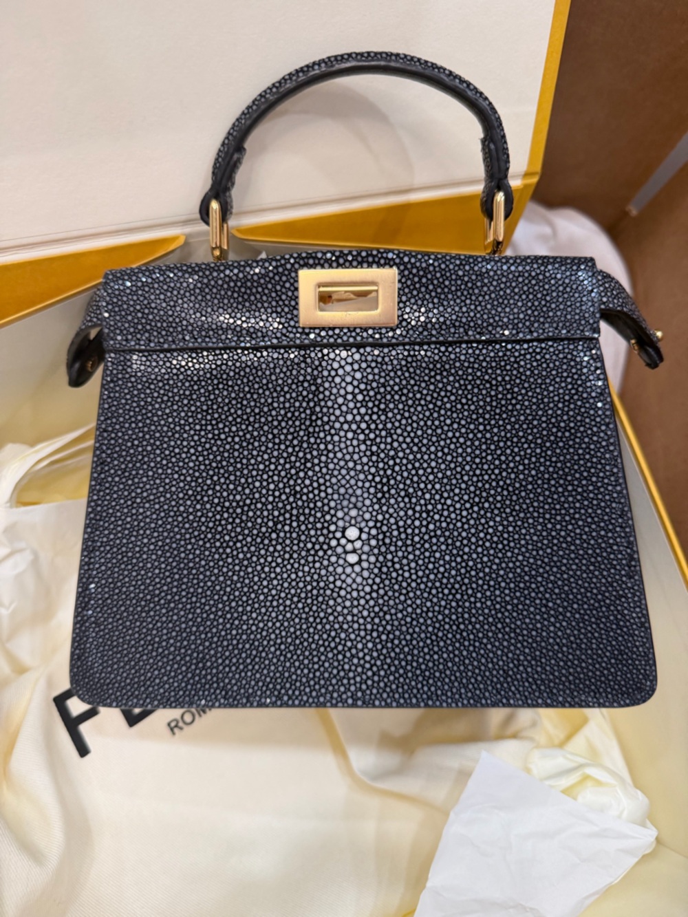 FENDI exotic Peekaboo ISeeU Petite BNIB